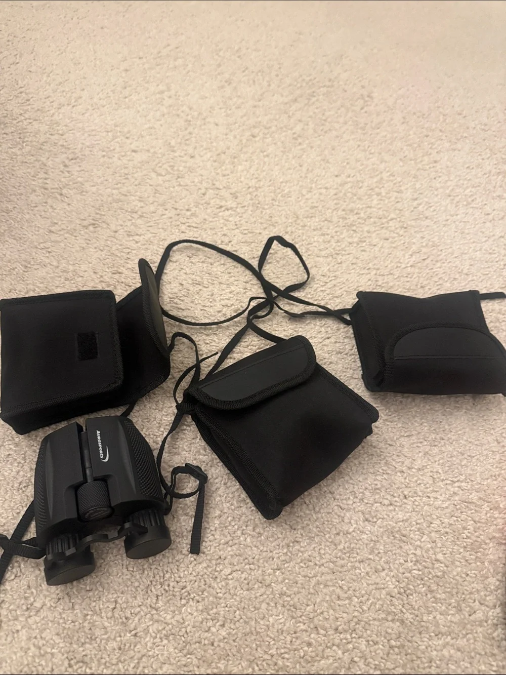 Black VR Binocular Headset with Carry Case